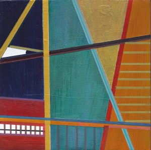"¿Qualquiera....O?" 8”x8” x8”x10”x1.5” dyptyk;© 2015 A, Michael Marzolla; $350.00
