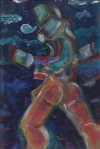 "Casique"_acrylic on panel_8"x12"_© A. Michael Marzolla 2016