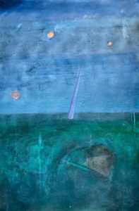Tres Lunas/Three Moons_acrylic on panel_24"x36x1.5"_© 2017 A. Michael Marzolla